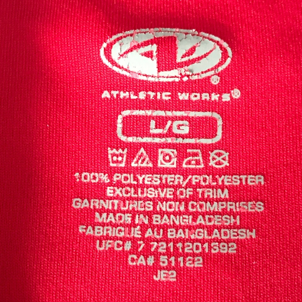 Athletic Works - Red T-Shirt - Picture 3 of 4